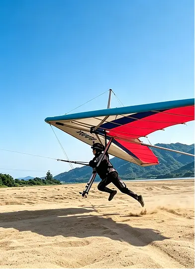 Sand towing takeoff